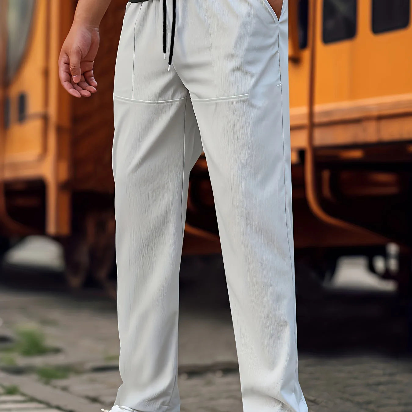 Custom Drawstring Jogger Pant Sports Outdoor Running Trousers Sweatpants for Men
