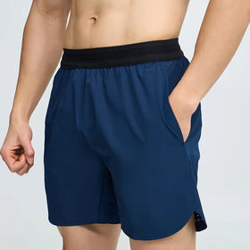 Men's Workout Running Shorts Lightweight Gym Athletic Shorts for Men With Zipper Pockets