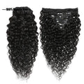 Vigor Hair 10A Virgin Peruvian Remy Hair Clip-in Extension Afro Kinky Curly Style Double Weft with Water Wave Effect All Colors