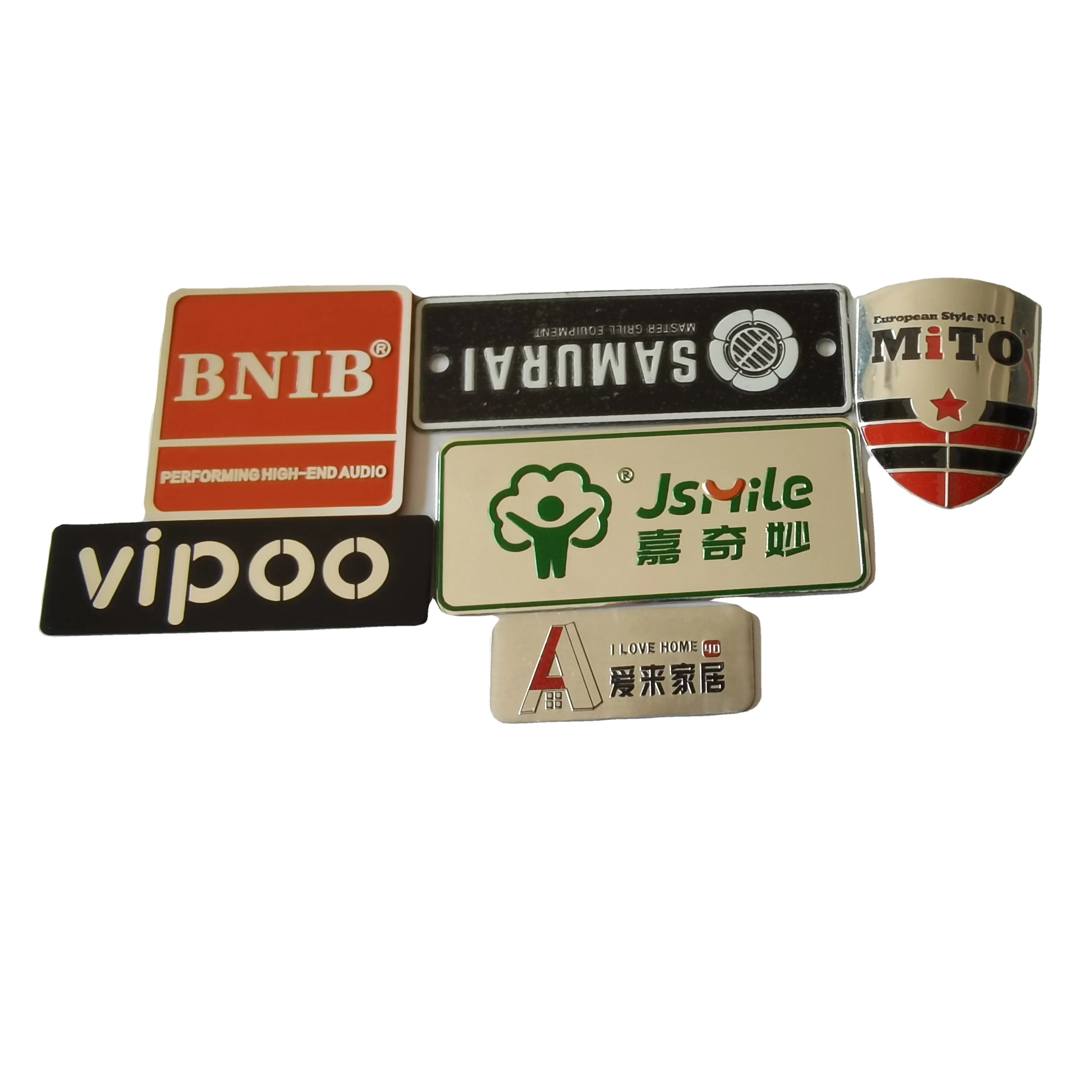 Custom Industrial Equipment Metal Nameplate Printed and Engraved Aluminum/Stainless Steel Machine Name Plate with Brand logo