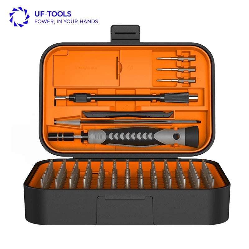 UF-TOOLS 130 Pcs Screwdriver Repair Tool Sets Screwdriver Set Repair Tool Kit Magnetic Driver Kit for Cell Phone Computer MegaBDM