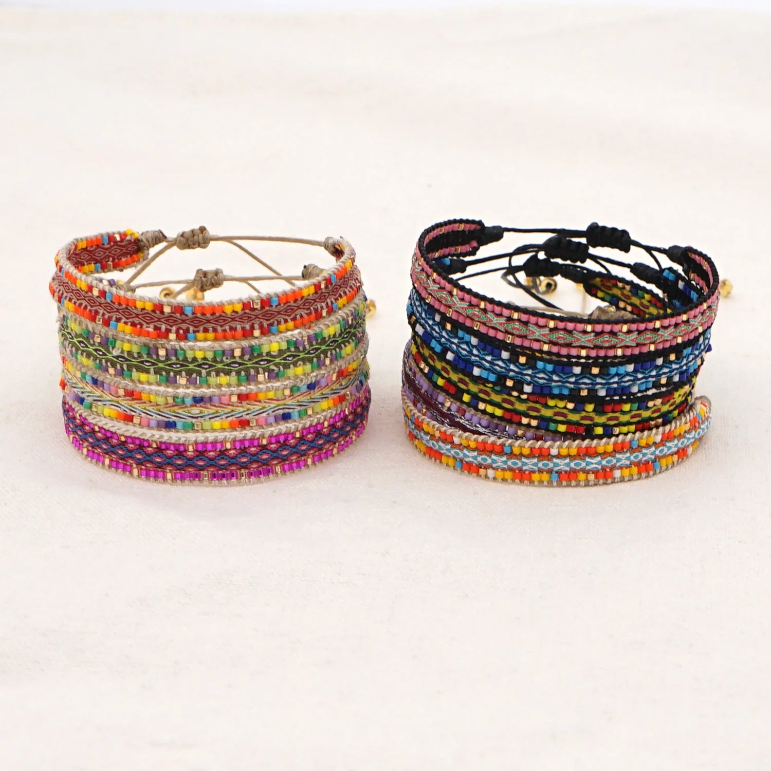 Go2boho Accessories Cloth Bracelet Multi-Color Beads Jewelry Women Miyuki Beaded Bracelets for Women Braided Pulseras Femme