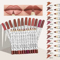 12 Colors Lip Pencils Set Matte Lipliner Waterproof Smooth Colorful Silk Nude Lipstick Pen Long Lasting Pigments Lip Makeup Set
