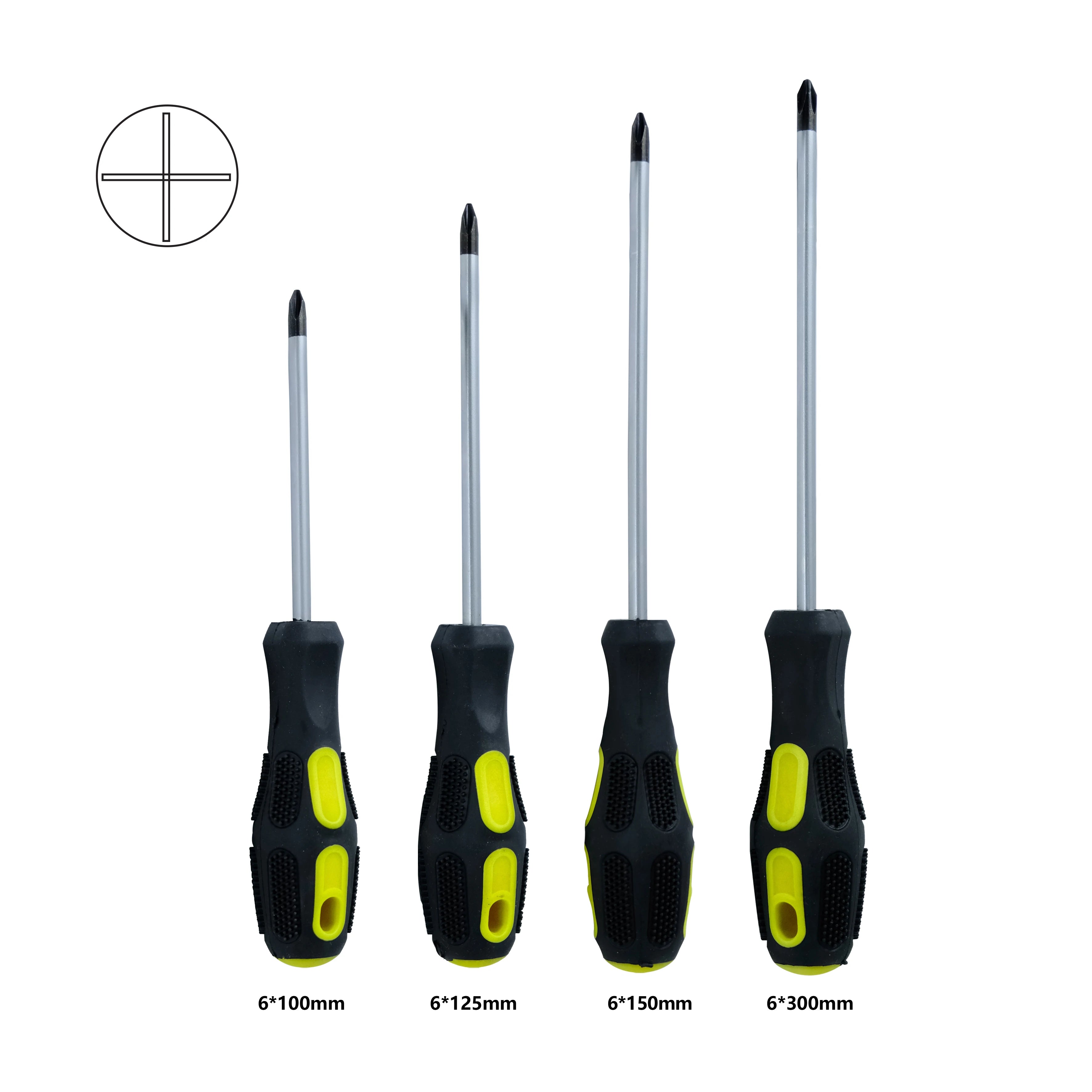 Factory Wholesale Hand Hardware Tool Custom Screw Driver Carbon Steel Flat Slotted Phillips Magnetic Screwdriver Set