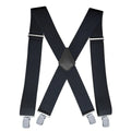 5cm Elastic Polyester + Elastic Men's Suspenders with 4 Clips X-Back Adjustable Design for Backpackers Comfortable Fit