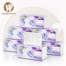OEM Logo Strong Wet Water Facial Tissue Paper Big Size 20*18cm Soft 3 Ply Pocket Style China