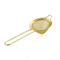 Factory Price 304 Stainless Steel Conical Fine Mesh Strainer Tea and Cocktail Strainer Golden Tea and Bar Strainer