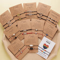 Friendship Card Two-piece Lucky Rope Handmade Card Friendship Bracelet Friendship Bracelet for Girl and Boy