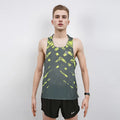 Sanken Sublimation Print Running Singlet Quick Dry Seamless Running Shirts Breathable Marathon Tank Tops Lightweight Vest