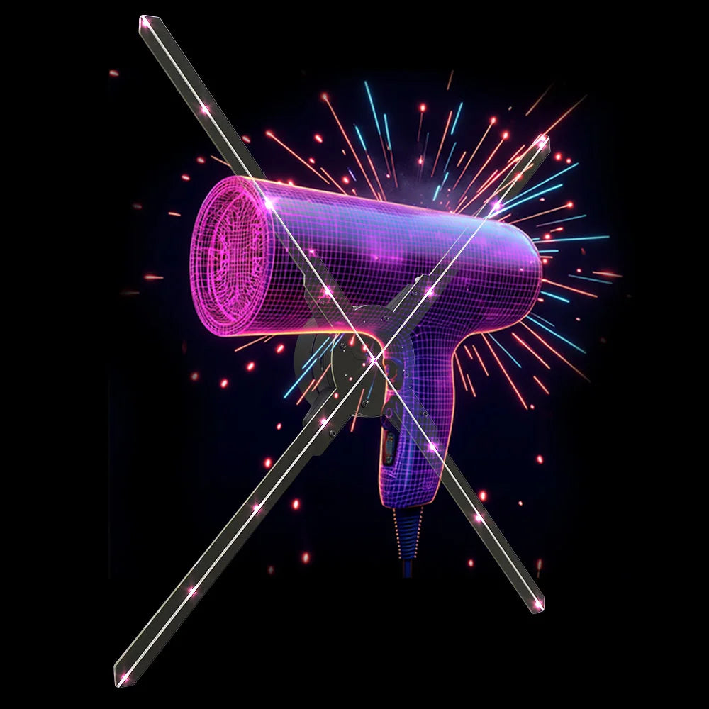 Interactive Content Hologram Fan With LED Display 3D Holographic Projections for Engaging Exhibition and Event Promotions