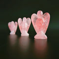 Huiying Wholesale Beautiful Angel Rose Quartz Healing for Decoration Crafts 1.5 Inch