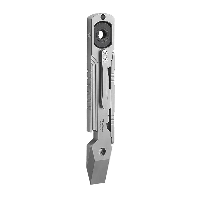 Camping Tool Titanium Pry Bar Multi-tool EDC Versatile Pry Tool Bottle Opener Crowbar in One Compact Pocket Pry Bar