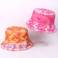 Fashion High Quality Beautiful Winter Faux Fur Bucket Fishman Hat Tie Dye Basin Hat Fashion Warm Hat