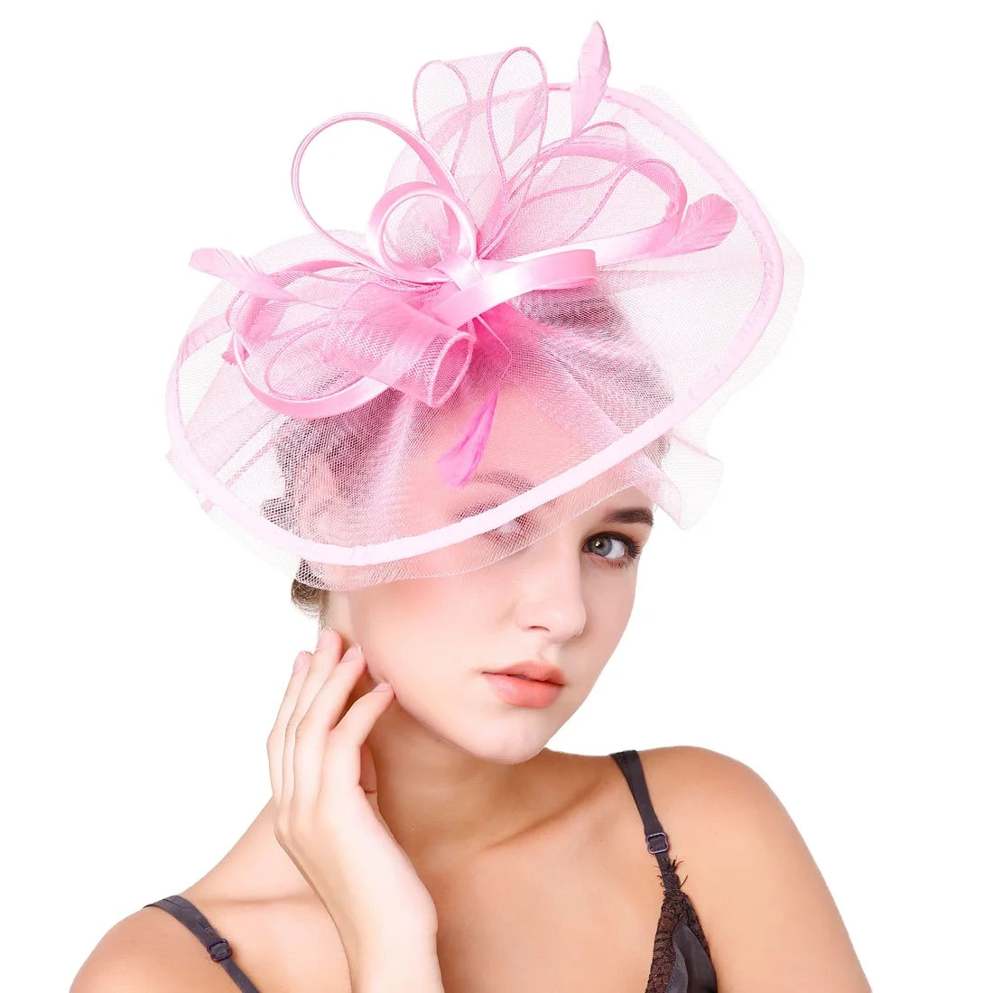 Wholesale High Quality Woman Lady Sinamay Fascinator Hat
