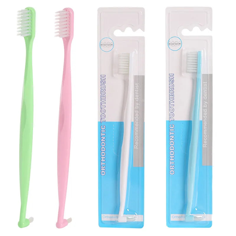 Custom Logo Home Use Reusable Adult Toothbrush with Small Head and Soft Nylon Bristles Regular Size