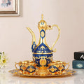 QIAN HU Cast Iron Vintage Eco-Friendly Arabic Coffee Cups Turkish Tea Sets Promotional Use Ramadan Party Home Decoration Wedding