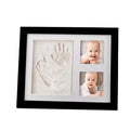 3D Shadow Box Wood Keepsake Photo Frame Baby Footprint Kit for Newborn