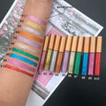 High Pigment Shinny Liquid Glitter Eyeliner Private Label Waterproof Eyeliner Vegan Shimmer Custom Liquid Eyeliner