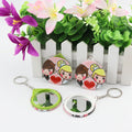 44mm 1.73in Keychain Mirror Badge Button Material for Decoration