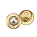Custom Made 17mm/19mm Loop Gold Shank Button Alloy Denim Jacket Metal Garment with Plating Technique