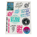 Customized Printed Holographic Waterproof Vinyl Self Adhesive Craft Sticker Sheet with Kiss Cut Glitter Design