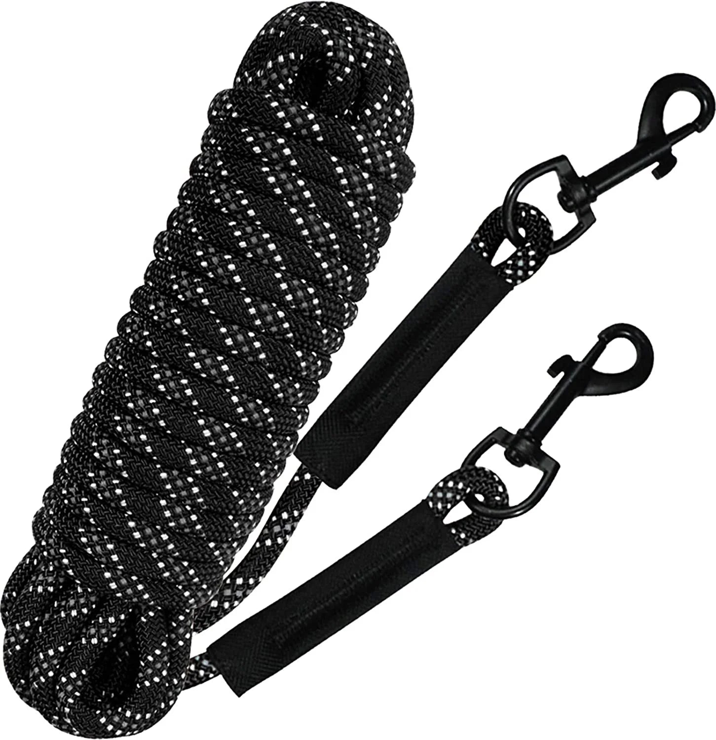 Wholesale Padded Feather Walking Dog Training Leash Long Rope 15ft 30ft 50ft Polyester/Nylon Floatable Reflective Dog Leash