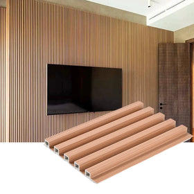 Eco-Friendly Fluted WPC PVC Wall Panel Decorative Interior Boards