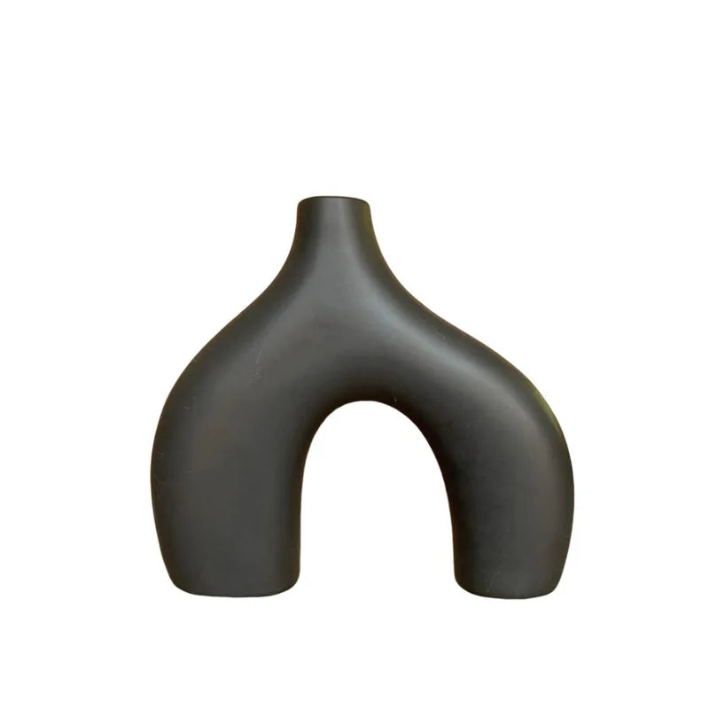 Modern Minimalist Ins Black and White Ceramic Vase Decorations for Home Decoration