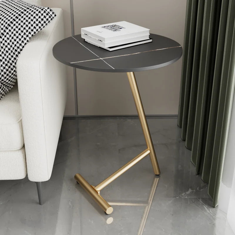 Contemporary Convertible 6KG Coffee Table Green Modern Home Furniture Small Bedroom Living Room Indoor Metal Slate Carbon Steel