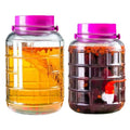 2L 5L 8L 10L 15L 20L Pickled Fermentation Jar Glass Container with Plastic Airtight Screw Lid