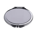 DIY Printable Double Metal Make up Pocket Mirror Sublimation Blank Oval Shape Mirror Pocket