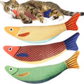 Salable Pet Plush Toy Squeaky Cat Chew Toy Fish  Catnip Cat Toy Fish