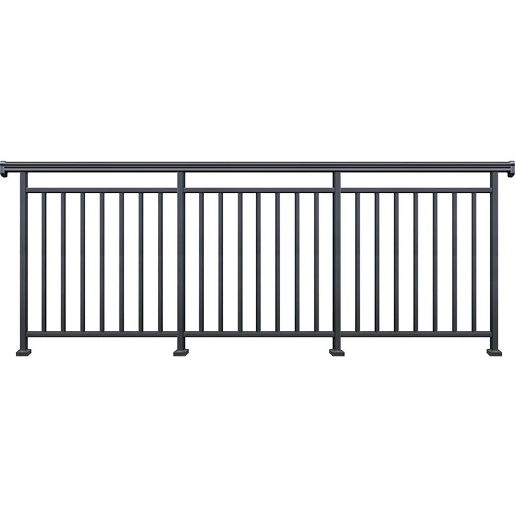 JHR Villa Used Simple Aluminum Railing Design for Balcony Handrail Railing Aluminum Railing System