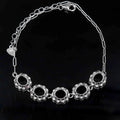 Sterling Silver 4*5/5*6mm Semi Mount Bracelet Empty Support Blank Claws Setting S925 Mountain Base Without Stone Inlay for DIY