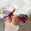 Lunette De Soleil New Fashion Luxury Party Rhinestone Sun Glasses Female Shades Crystal Cat Eye Sunglasses