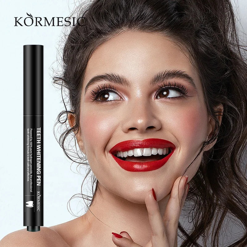 OEM ODM Private Label KORMESIC Powered 100% Teeth Whitening Pen Both Safe and Effective