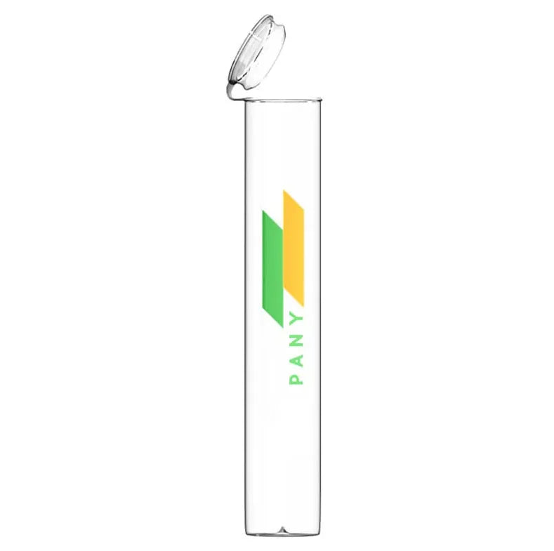 Custom 116mm 120mm Clear Plastic Tubes Pop Top Tube With Package