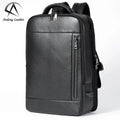 Andong Leather Backpacks for Men Genuine Cow Leather Simple Shoulder Bag Business Fashion Large Capacity Backpack 6748