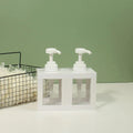 Unique Design 350ml 500ml  750ml Two in One 2 in 1 Empty Twins Plastic Bottle Shampoo Travel Set Hair Care Series Bottle