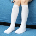 Wholesale Stripe White Cotton Tube Socks Kids Children Uniform School Knee High Socks for Girls