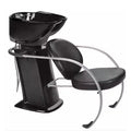Factory Hot Sale Modern PU Leather Shampoo Chair with Acrylic Basin for Barber Shop Hair Salon Hotel & Workshop-1 Year Warranty