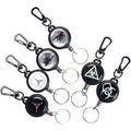 Wholesale Easy-Pull Retractable Badge Holder Gift Metal Badge Reel Accessories Man Anti Theft Telescopic Pendant Outdoor Use