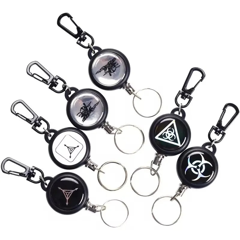 Wholesale Easy-Pull Retractable Badge Holder Gift Metal Badge Reel Accessories Man Anti Theft Telescopic Pendant Outdoor Use