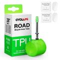 CYCLAMI Bicycle Inner Tube 700C Ultra-light 38g TPU Inner Tube FV 45/60/80mm for Road Cycling Bicycle with Free Tire Patch Kit