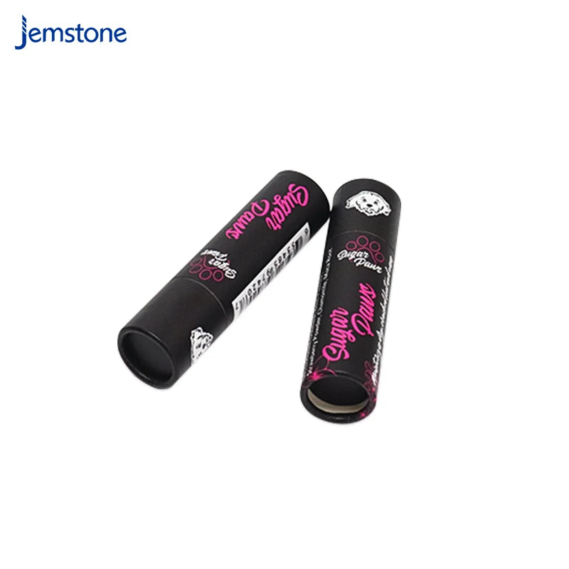 Biodegradable Eco Friendly Recycled Kraft Cardboard Paper Tubes Packaging Cosmetics Push up Deodorant Lip Balm Containers