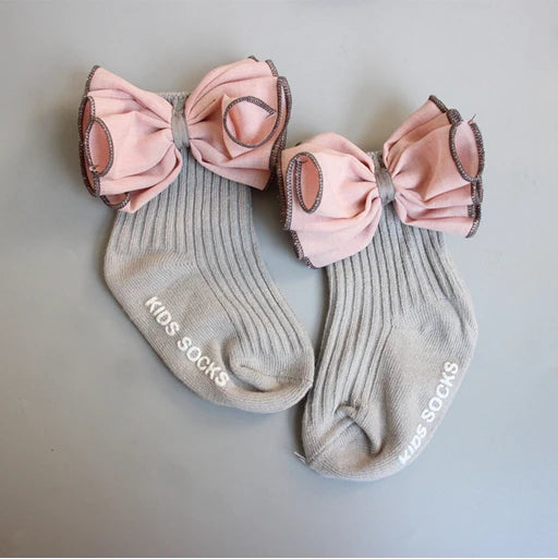 Low Moq Cute Baby 3D Lace Teen Girl Bow Socks for Toddler