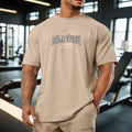 AOLA Custom Logo Athletic Print Style Heavyweight Cotton T-Shirt 100% Cotton for Men's Workout Running Gym Fitness