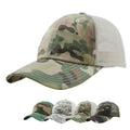 New Arrival Custom Embroidery Logo 6 Panel Camouflage Baseball Caps Outdoor Jungle Fishing Hunting Pattern Mesh Trucker Hats