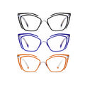 clear Transparent Wholesale Eyeglass Green Cat Eye Optical Frames