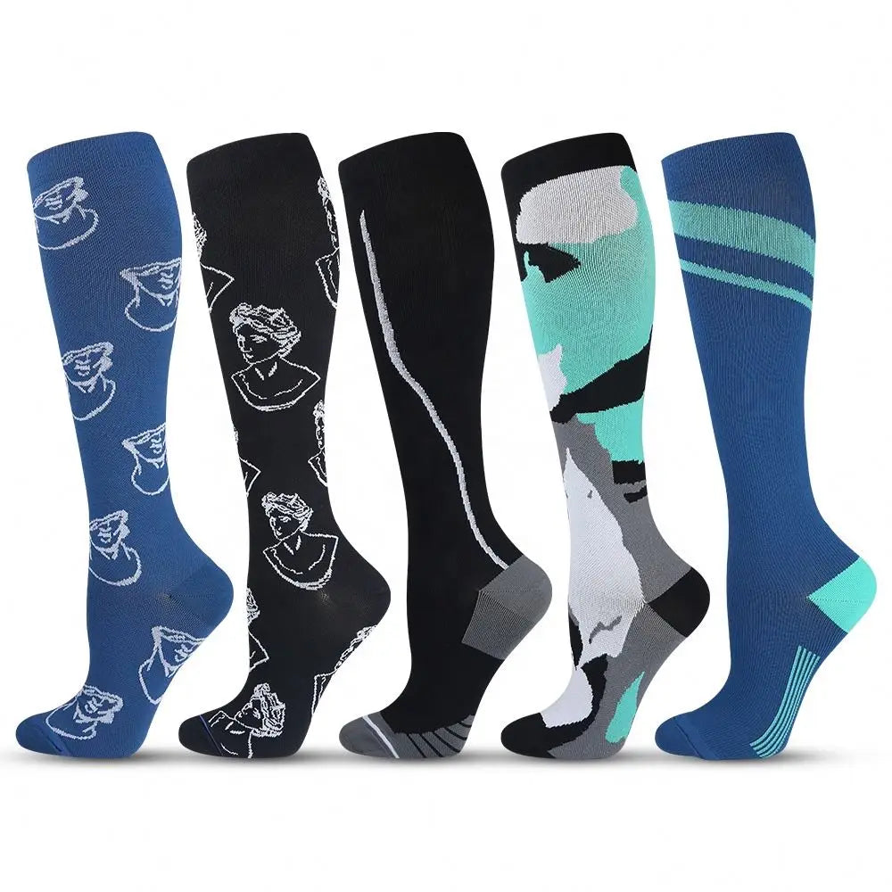 Compression Socks for Men's Socks 20-30 Mmhg Nursing Athletic Travel Flight Socks Knee High